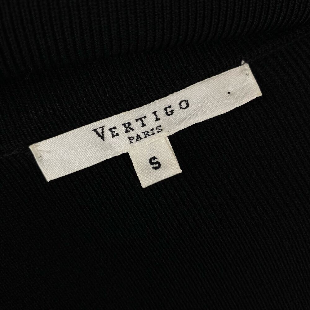 Vertigo Paris Black Lace & Sequin Button Front Knit Cardigan Sweater Small - Picture 11 of 11